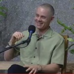 A photo of Adyashanti smiling during the talk